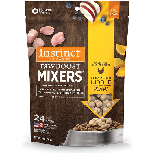 Natures Variety Instinct  Raw Boost Mixers Freeze Dried Dog Chicken 6oz.