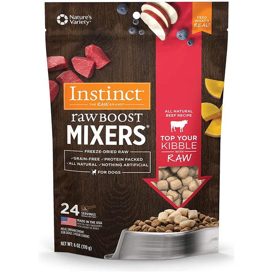 Natures Variety Instinct Freeze Dried Raw Boost Mix Dog Beef 6oz