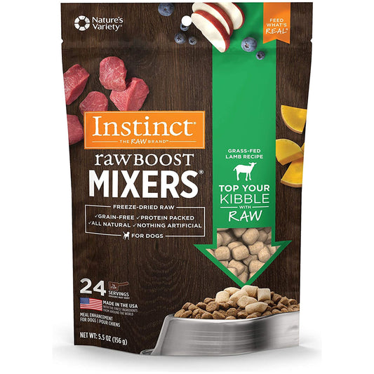Natures Variety Instinct Freeze Dried Raw Boost Mix Dog Lamb 5.5oz