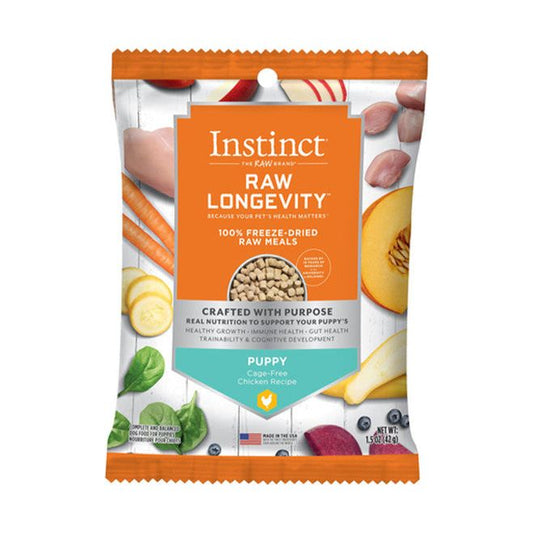 Natures Variety Raw Longevity D Freeze Dried Meals   1.5oz. Puppy Chicken (Case Of 24)