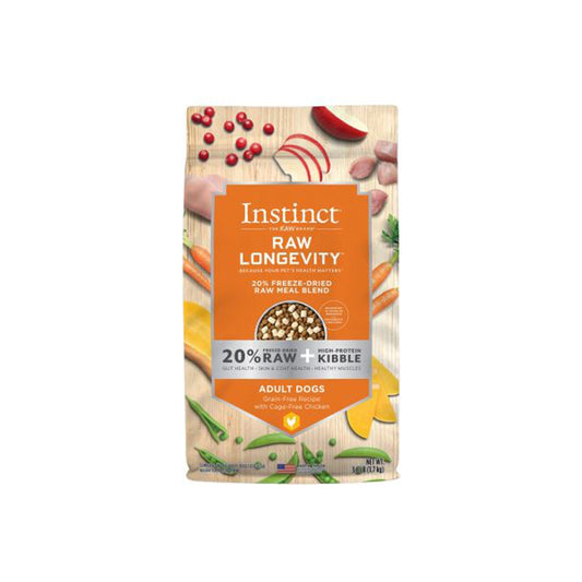 Natures Variety Raw Longevity 20% Freeze Dried Raw Mealblend Dog 3.8Lb Chicken Adult