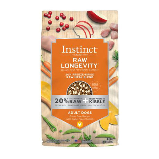 Natures Variety Raw Longevity 20% Freeze Dried Raw Mealblend Dog 1.5Lb Chicken Adult