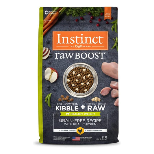 Natures Variety Instinct Dog Raw Boost Healthy Weight Chicken Grainfree Dog Food