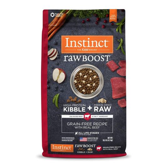 Natures Variety Instinct Dog Raw Boost Beef Grainfree Natural Nutrition Formula