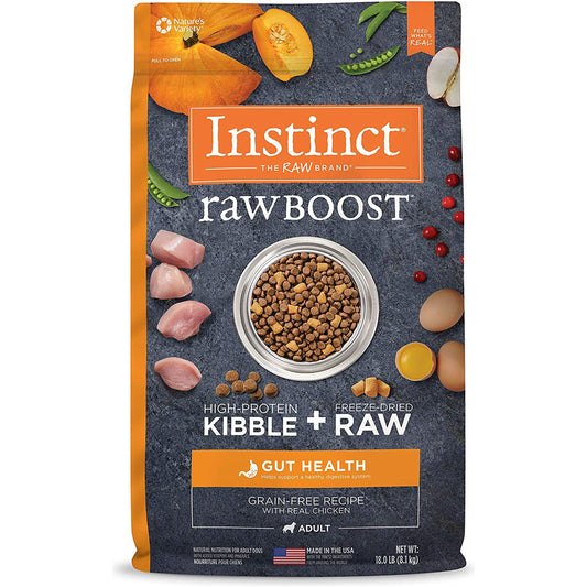 Natures Variety Instinct  Raw Boost Gut Health  Chicken 18Lb Grain Free