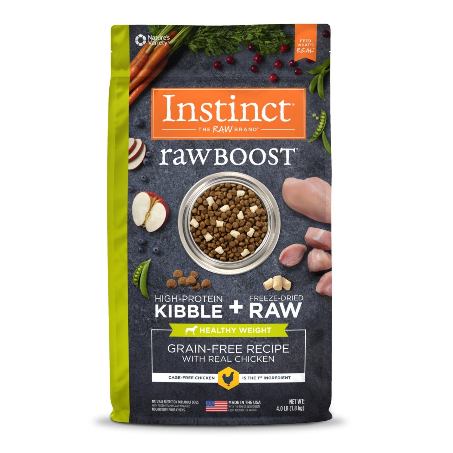 Natures Variety Instinct Dog Raw Boost Healthy Weight Chicken Grainfree Dog Food