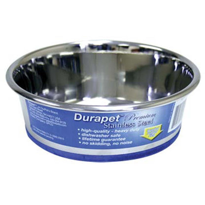 OurPets Premium Stainless Steel Dog Bowl Silver - Durable Pet Feeding Dish