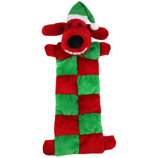 Multipet Loofa Santa W/13 Squeakers Mat 12 Inch