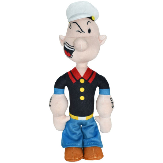 Multipet Popeye Plush Dog Toy with Rope Arms Durable Chew Toy for Pets