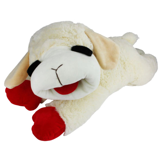 Multipet Lamb Chop Dog Toy Soft Plush Squeaky Chew Toy for Dogs Various Sizes