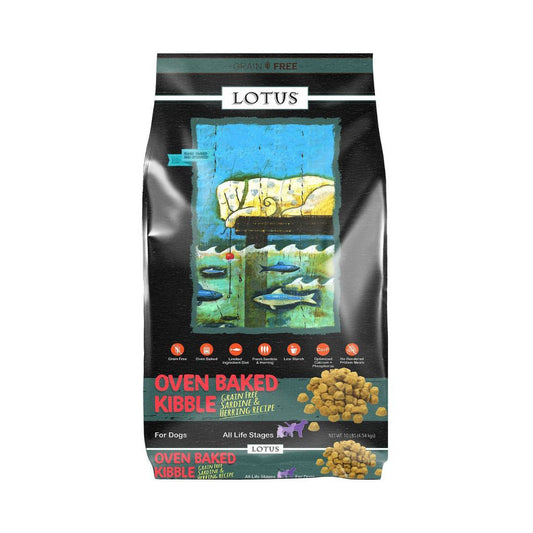 Lotus Dog Adult Grain Free Sardine Pollock Dry Dog Food with Omega 3 and 6 Fatty Acids