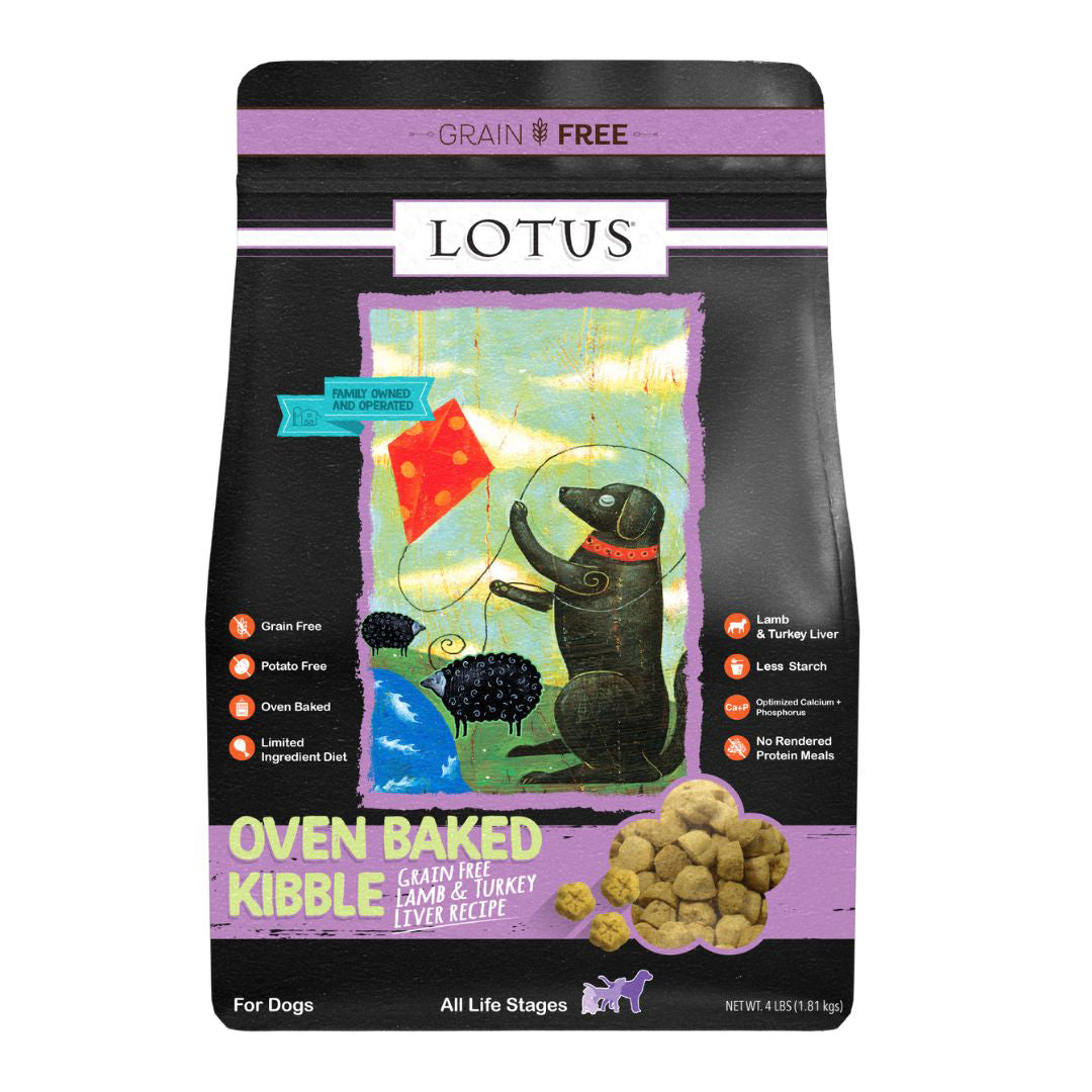 Lotus Dog Grain Free Lamb Turkey Small Bite with Liver Grain-Free Dog Food