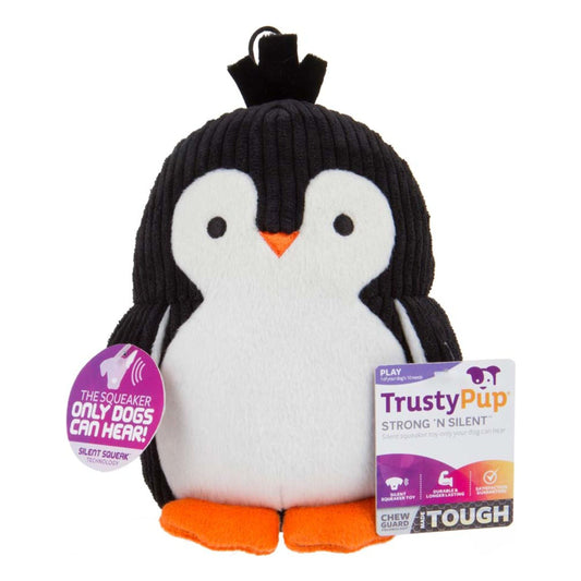 Worldwise Penquin with Silent Squeaker Dog Toy 1ea