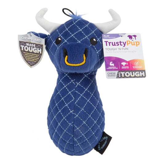 Worldwise Bull with Silent Squeaker Dog Toy 1ea