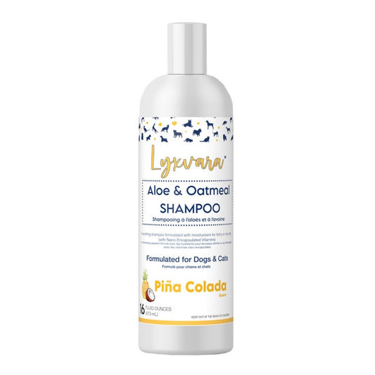 Lyxvara Dog Shampoo Aloe Oatmeal Premium Formula for Healthy Skin and Coat Care