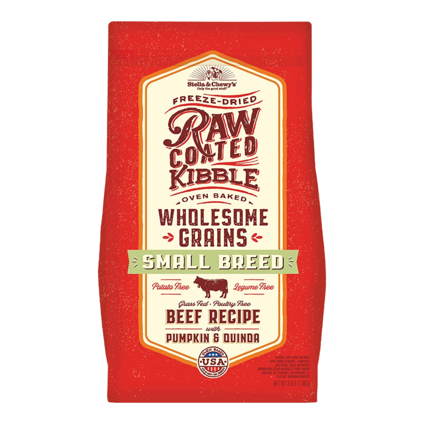 Stella & Chewy's Dog Raw Coated Small Breed Wholesome Beef