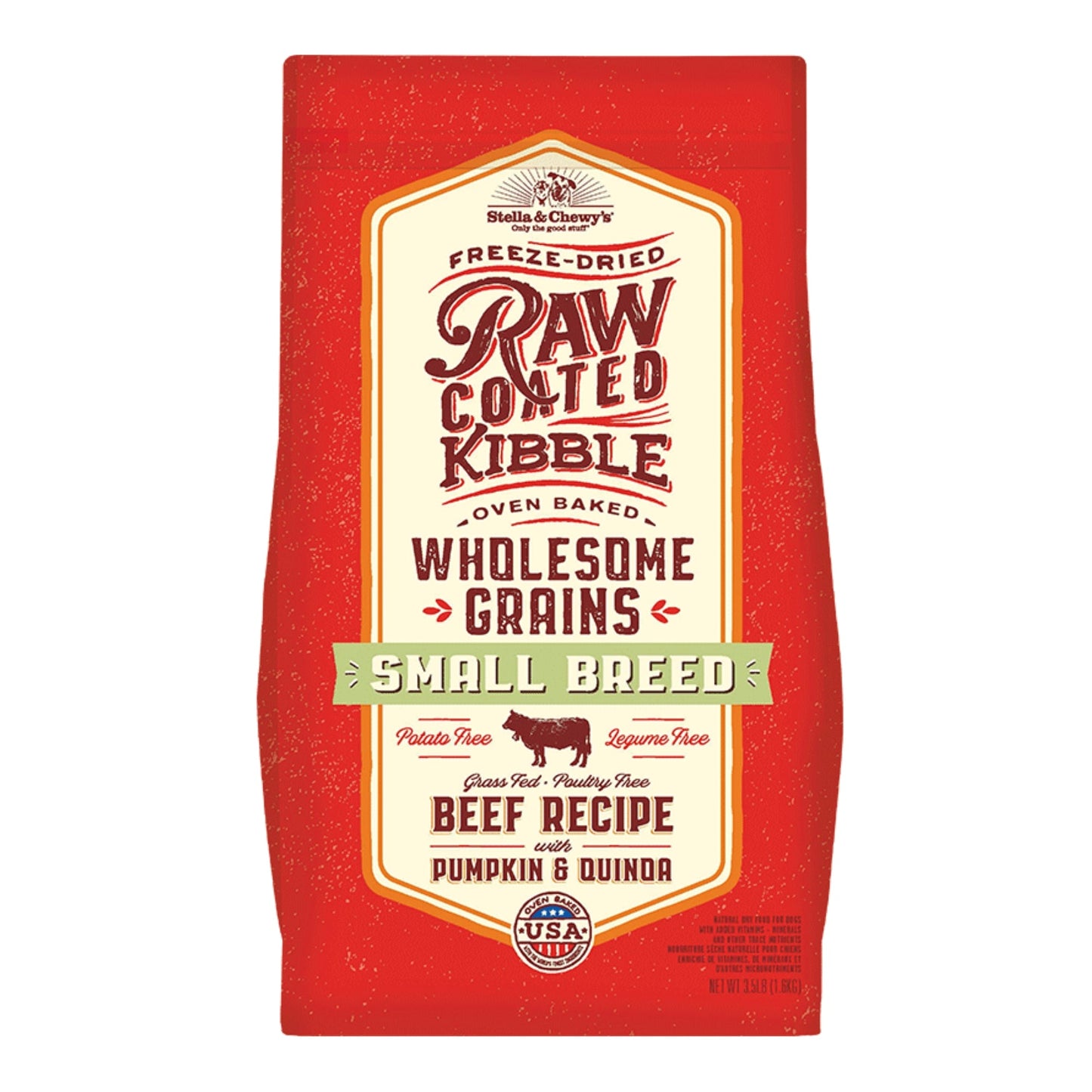 Stella & Chewy's Dog Raw Coated Small Breed Wholesome Beef