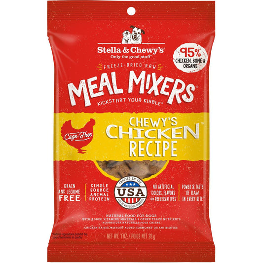 Stella And Chewys Dog Freeze-Dried Meal Mixer Chewys Chicken 1oz. (Case Of 8)