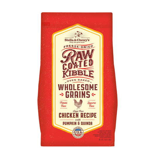Stella and Chewy's Dog Raw Coated Wholesome Puppy Chicken Pumpkin Quinoa