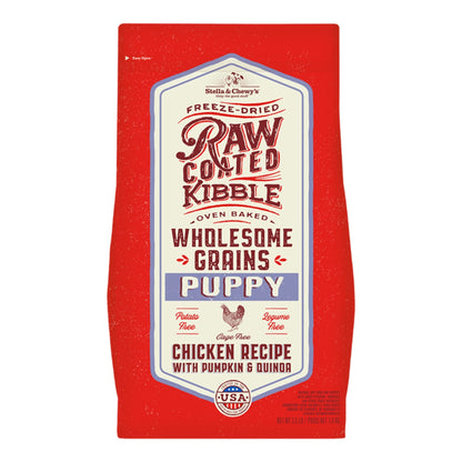 Stella & Chewy's Dog Raw Coated Wholesome Puppy Chicken Pumpkin Quinoa