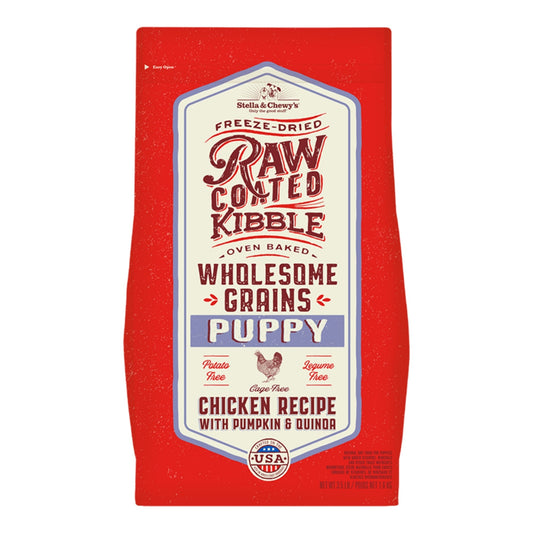 Stella & Chewy's Dog Raw Coated Wholesome Puppy Chicken Pumpkin Quinoa