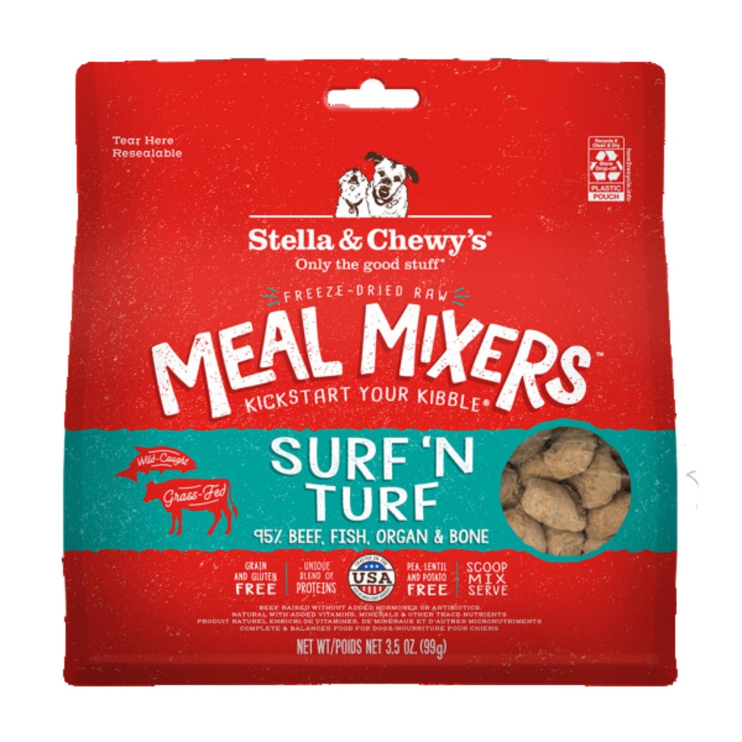 Stella and Chewy's Dog Freeze-Dried Mixer Surf and Turf