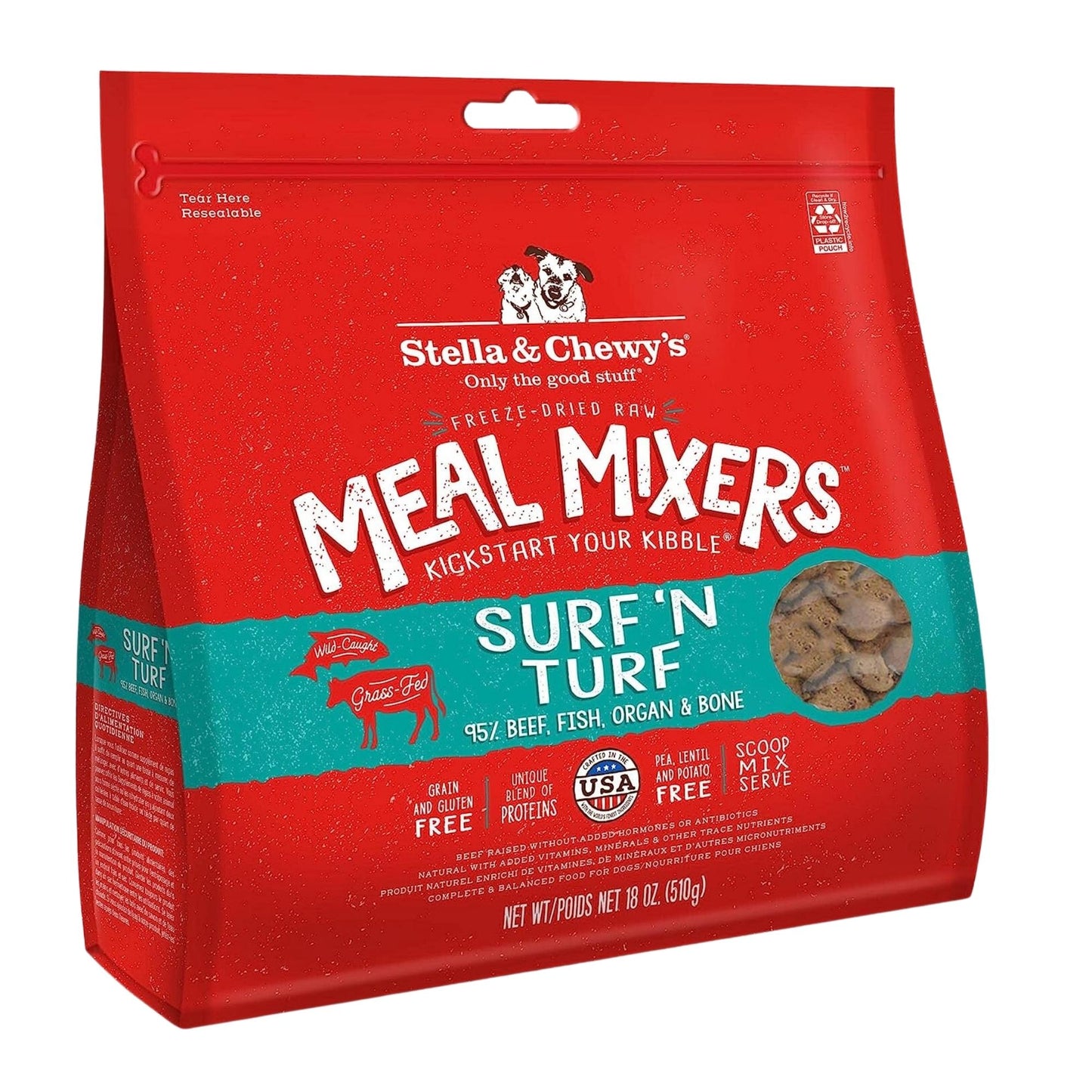 Stella and Chewy's Dog Freeze-Dried Mixer Surf and Turf