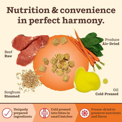Primal Dog Freeze-Dried Kibble In The Raw Beef