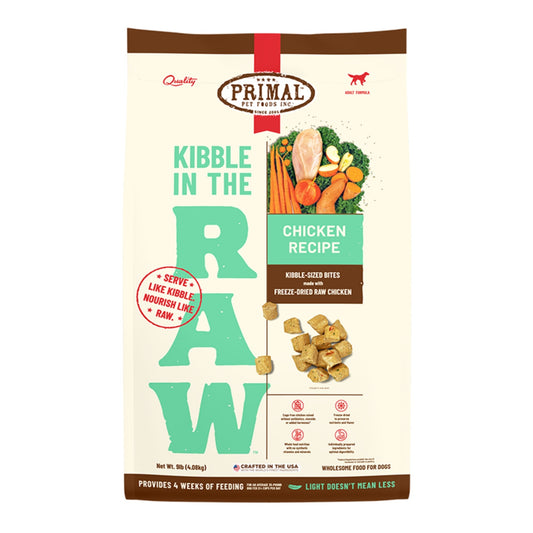 Primal Dog Freeze-Dried Kibble In The Raw Chicken