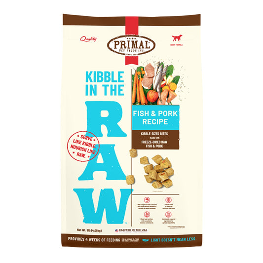 Primal Dog Freeze-Dried Kibble In The Raw Fish