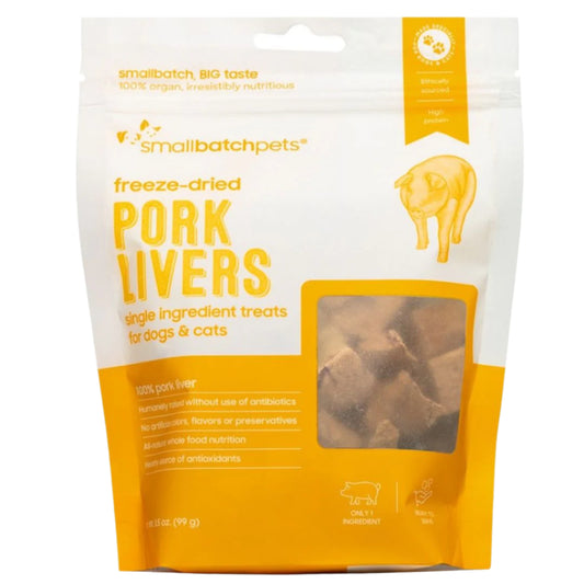 Smallbatch Dog Cat Freeze Dried Treat Pork Liver 3.5oz