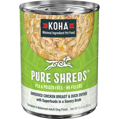 Koha Dog Grain Free Shredded Chicken And Duck