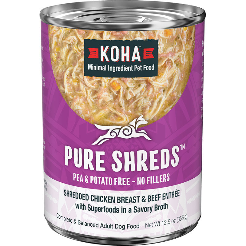 Koha Dog Grain Free Shredded Chicken and Beef