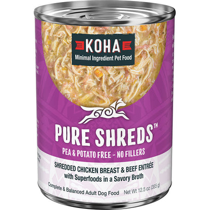 Koha Dog Grain Free Shredded Chicken and Beef