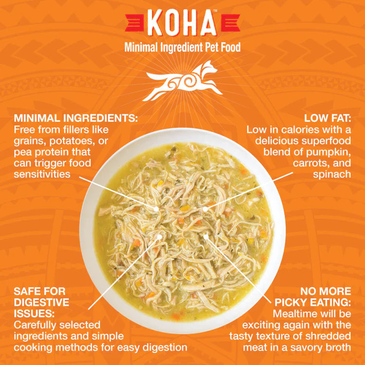 Koha Dog Grain Free Shredded Chicken