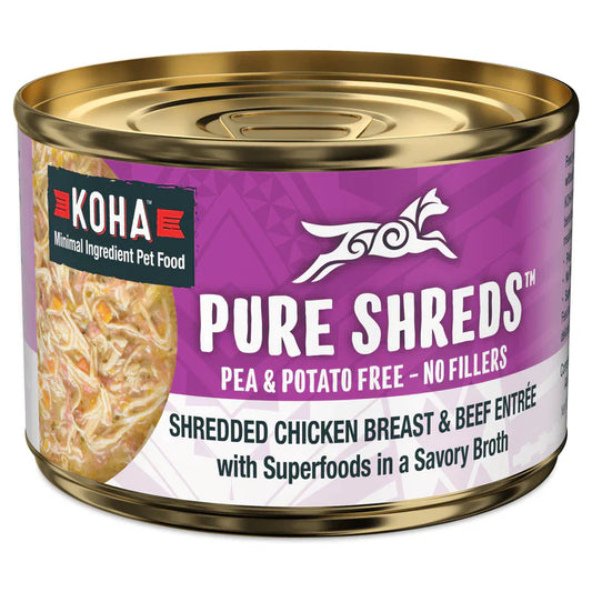 Koha Dog Grain Free Shredded Chicken and Beef