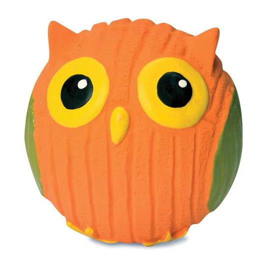 Hugglehounds Dog Poppy Owl Ruff-Tex Ball Small