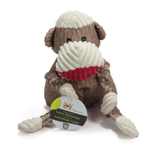 Hugglehounds Dog Stuey Sock Monkey Knottie Large