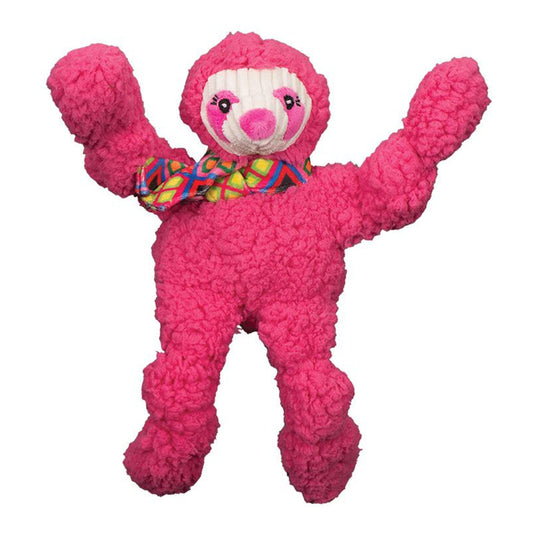 Hugglehounds Dog Wild Things Sloth Knottie Plush Toy for Durable Fetch and Chew Play