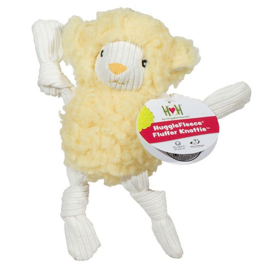 Hugglehounds Dog Fluffer Knotties Sweet Pea Sheep Plush Toy for Dogs