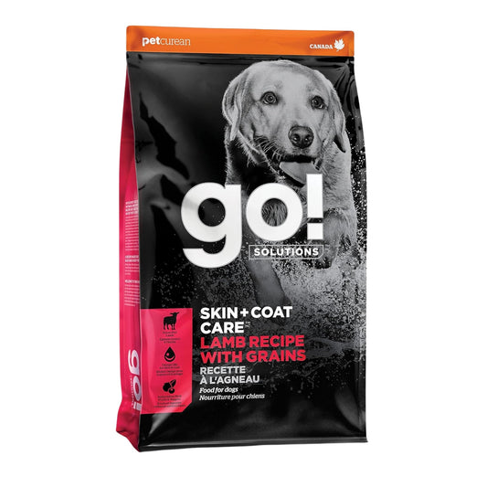 Go! Dog Skin & Coat Care Lamb With Grain Premium Dog Food for Healthy Skin and Coat