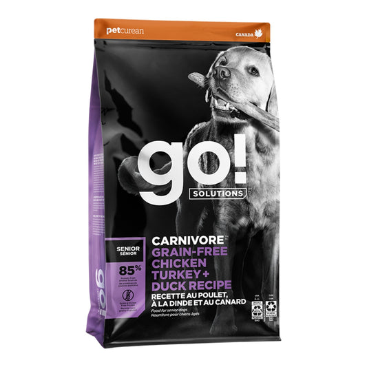 Go! Dog Carnivore Grain Free Senior Chicken, Turkey & Duck Dog Food