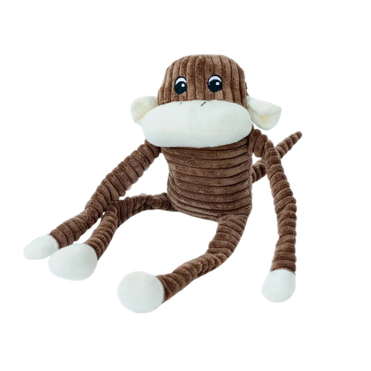 Zippypaws Spencer The Crinkle Monkey Dog Toy Large XL Durable Plush for Pets