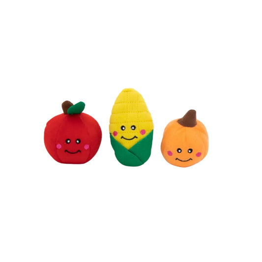 Zippypaws Fall Harvest Miniz Fall Harvest  Small-3 Pk