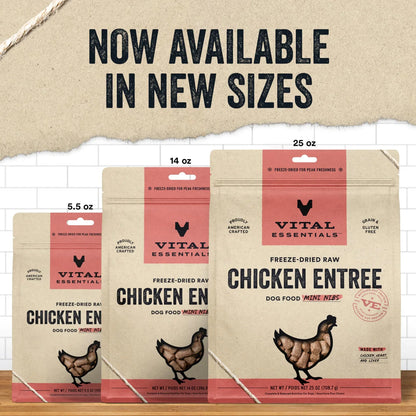 Vital Essentials Dog Freeze-Dried Mini Nibs Chicken