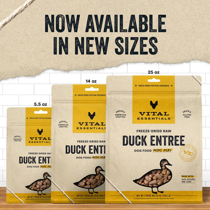 Vital Essentials Dog Freeze-Dried Mini Nibs Duck