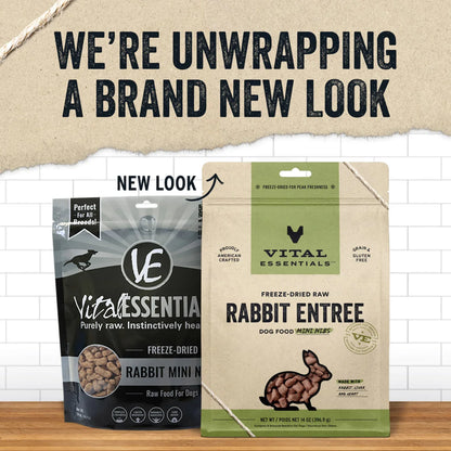 Vital Essentials Freeze-Dried Mini Nibs Rabbit for Dogs