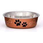 Loving Pets Metallic Dog Bowl Copper 1ea