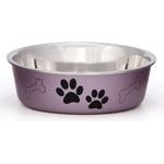 Loving Pets Metallic Dog Bowl Grape – Durable and Stylish Pet Feeding Bowl