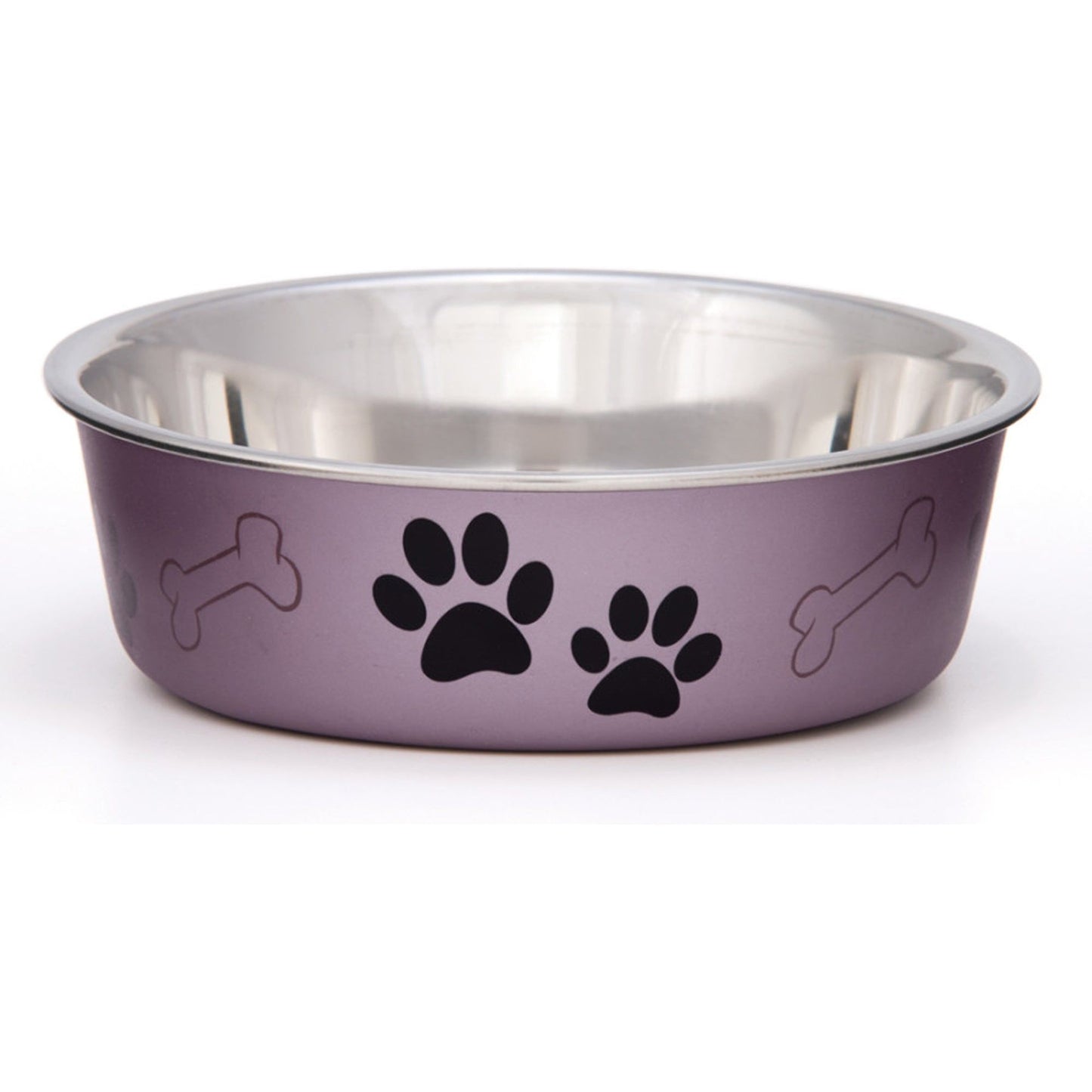 Loving Pets Metallic Dog Bowl Grape – Durable and Stylish Pet Feeding Bowl